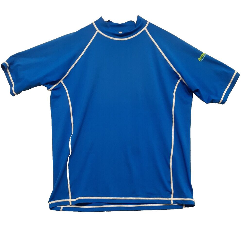 ActivSkinz Unisex Sz XL Sun UV Protection Zone 100 SPF/50+UPF Blue Shirt